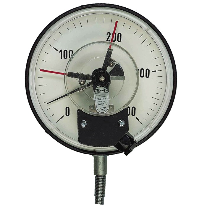 Termometr gazowy model TGR z przystawką kontaktową EM 